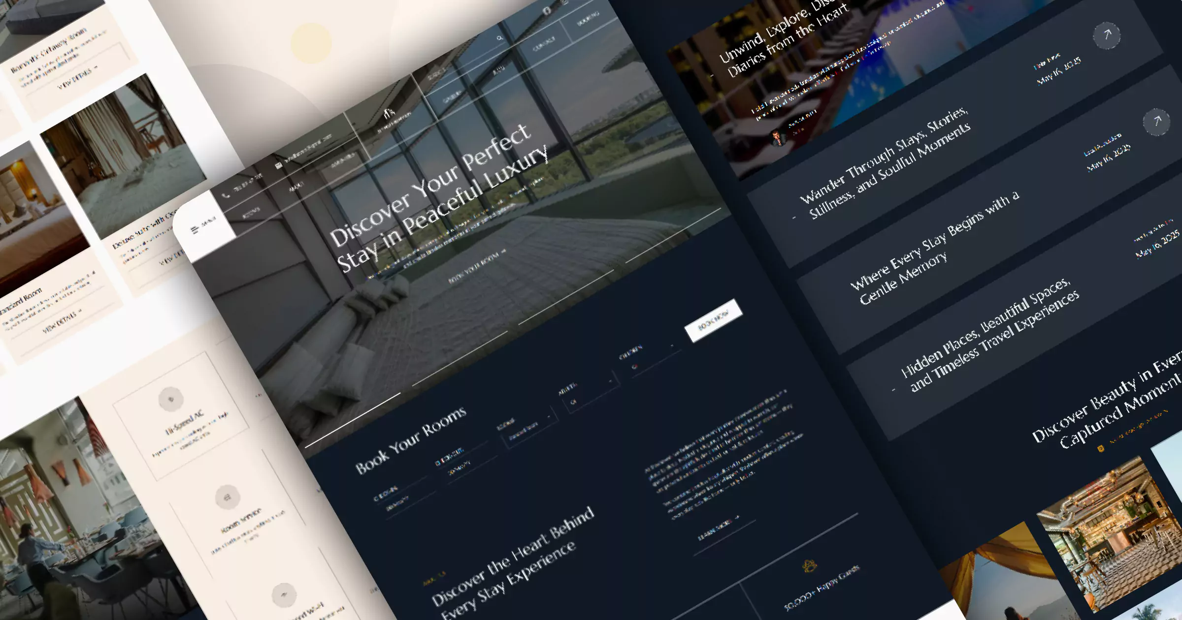 Stay-Heaven, Hotel Reservation Template Banner image.