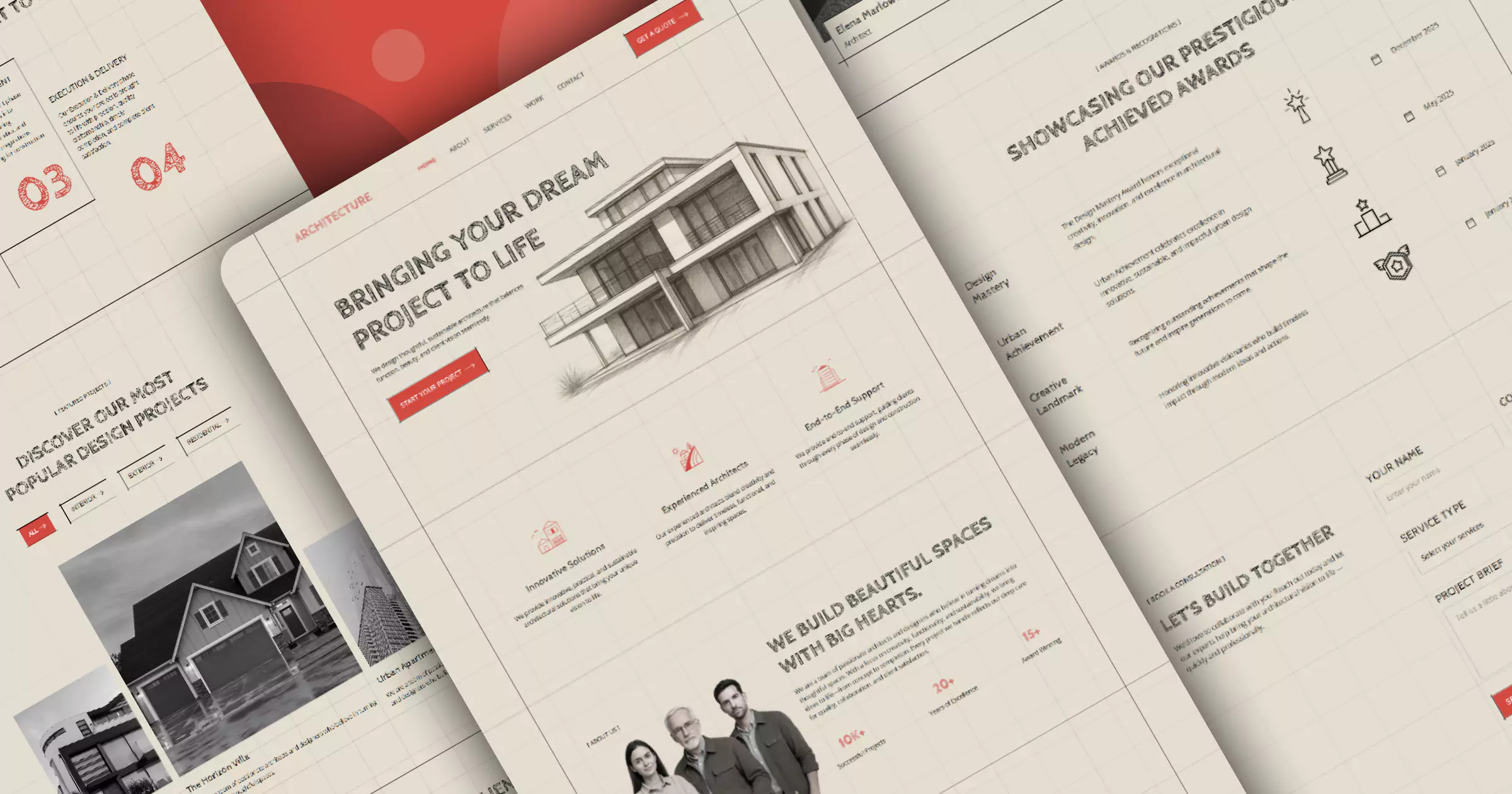 Architecture Website Template Banner.