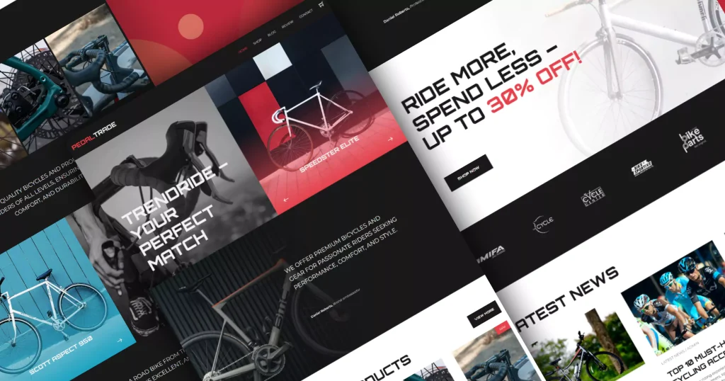 PadleTrade - Bicycle and Bike Accessories Template Banner