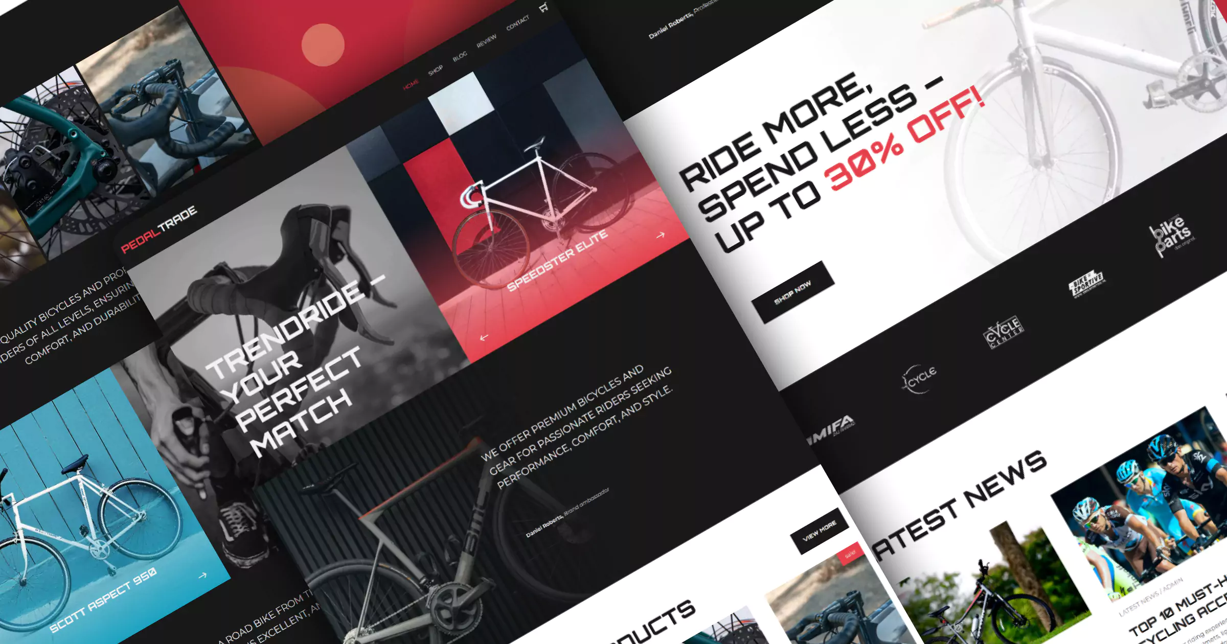 PadleTrade - Bicycle and Bike Accessories Template Banner