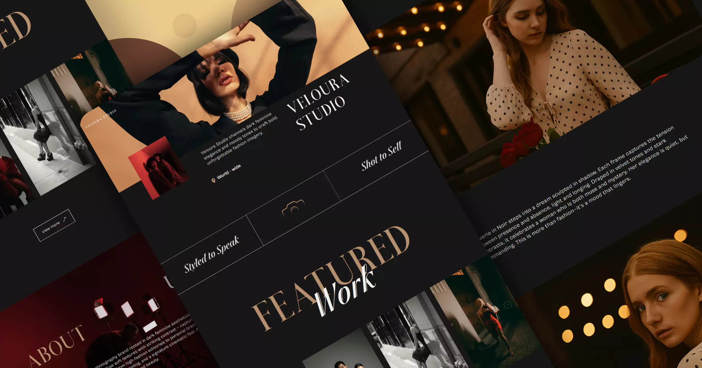 Veloura Studio | Fashion Photography Agency Template Banner