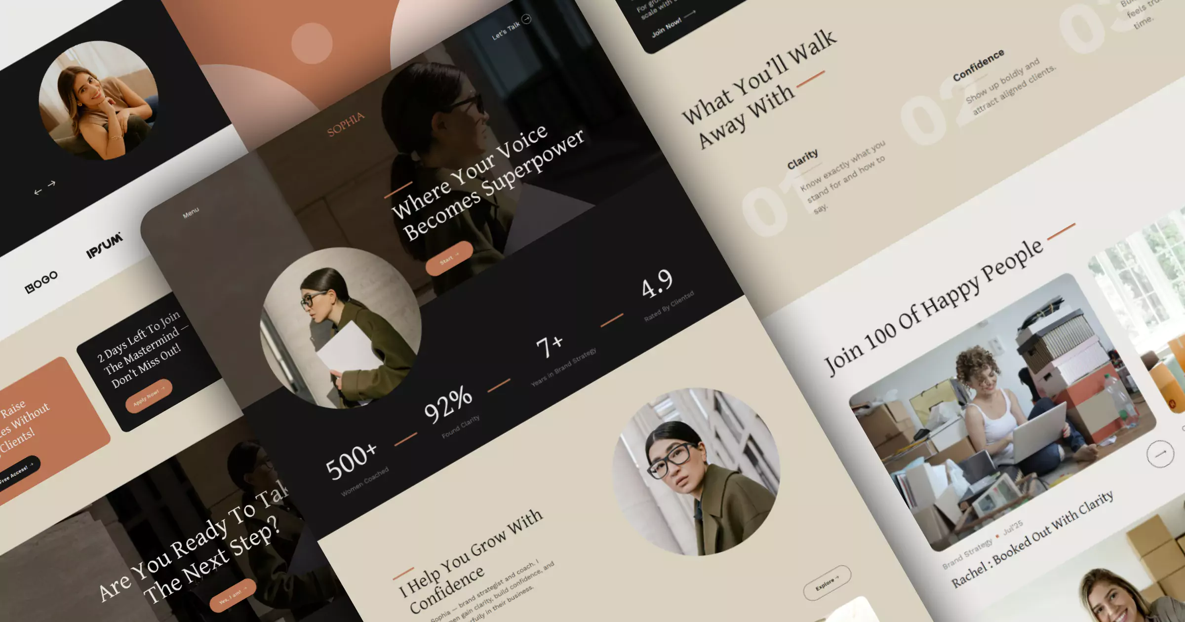 Sophia - Female Business Coach Template Banner