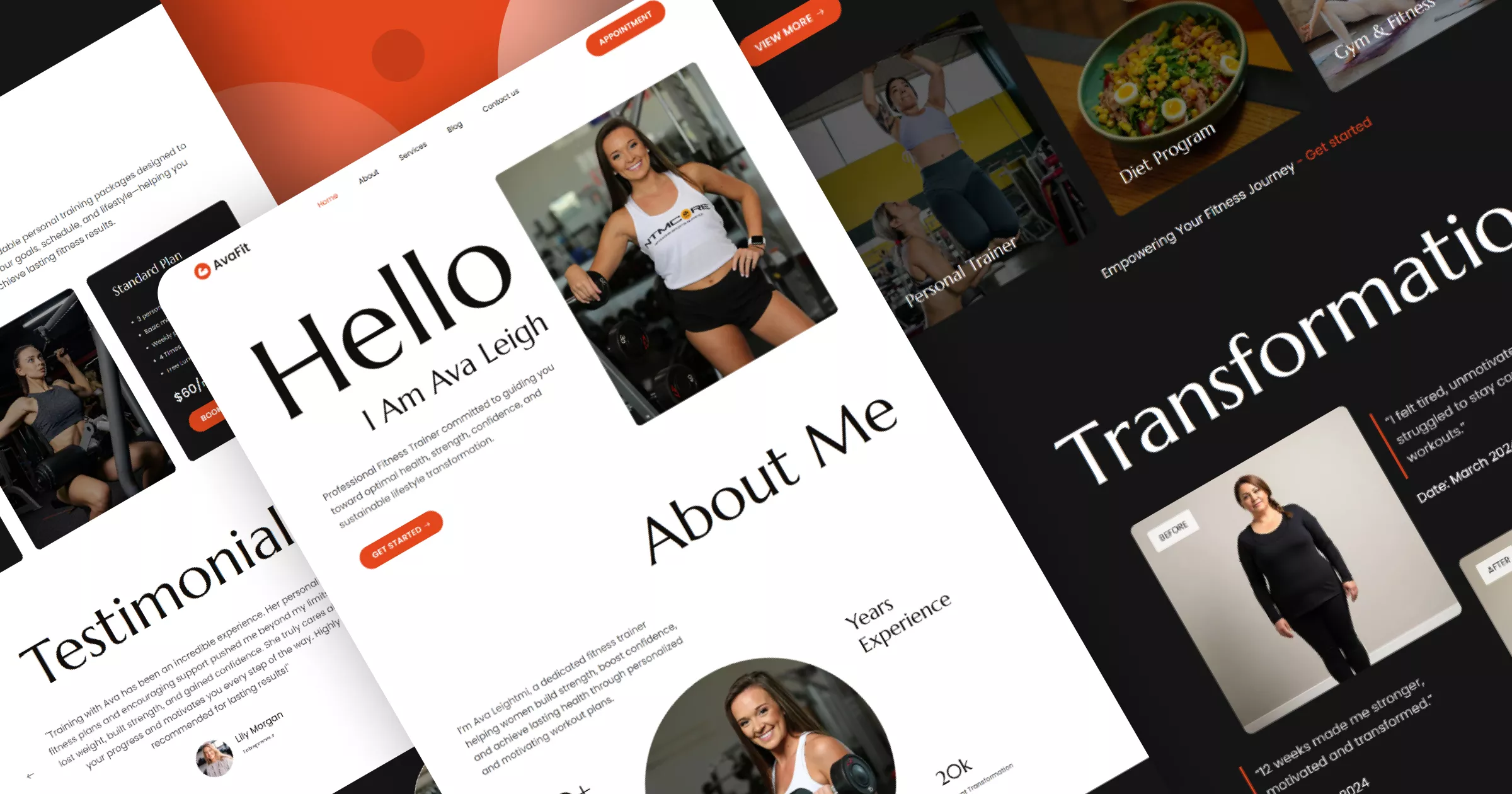 AvaFit - Female Fitness Trainer Banner