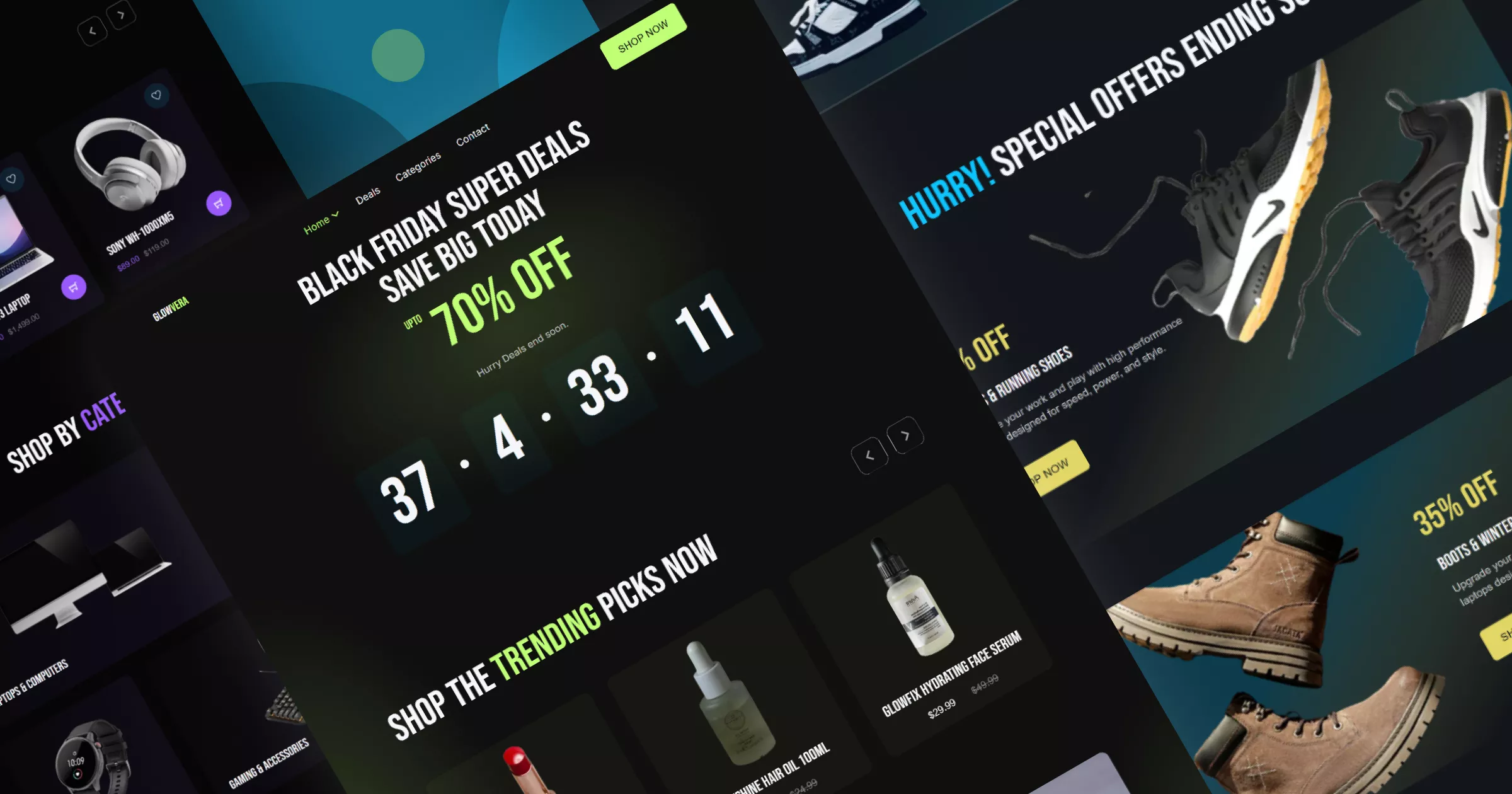 Black Friday Landing Page Templates - Banner
