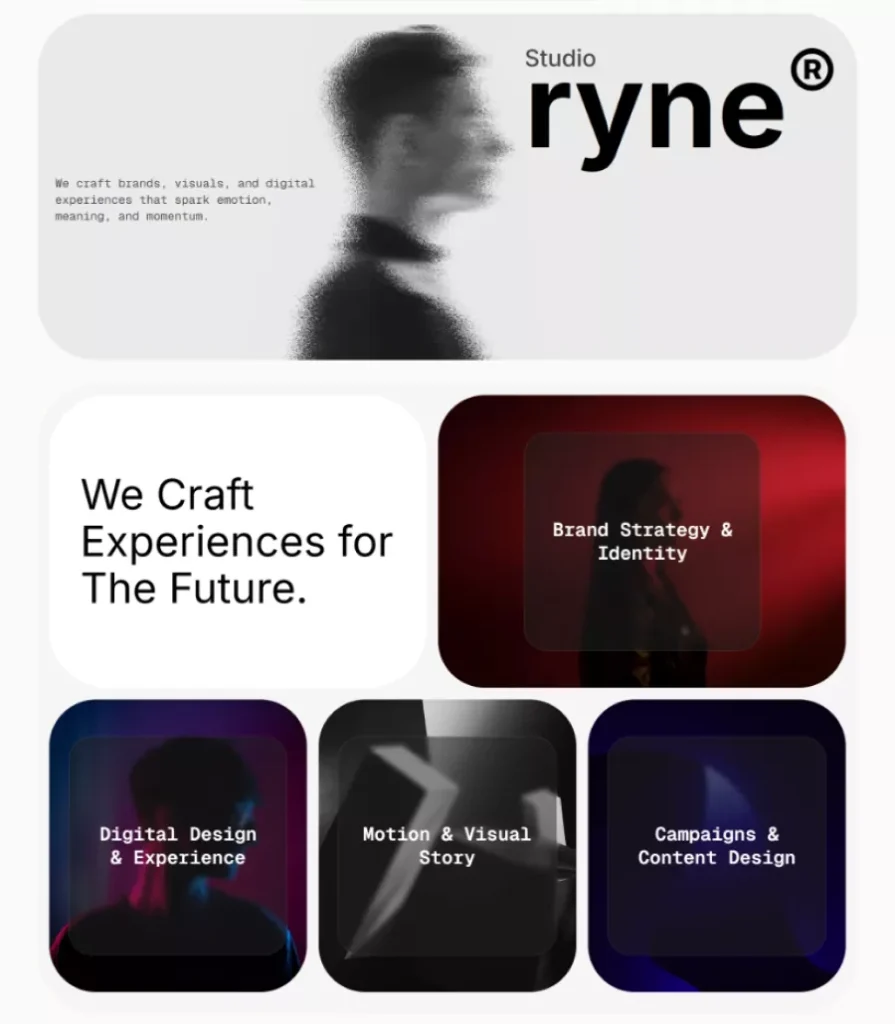 Studio Ryne - Creative Agency Website Template Thumbnail