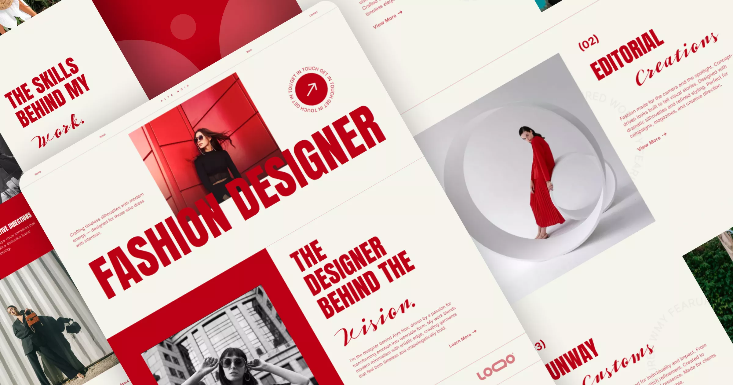 AlyaNoir - Fashion Designer Web Template Banner
