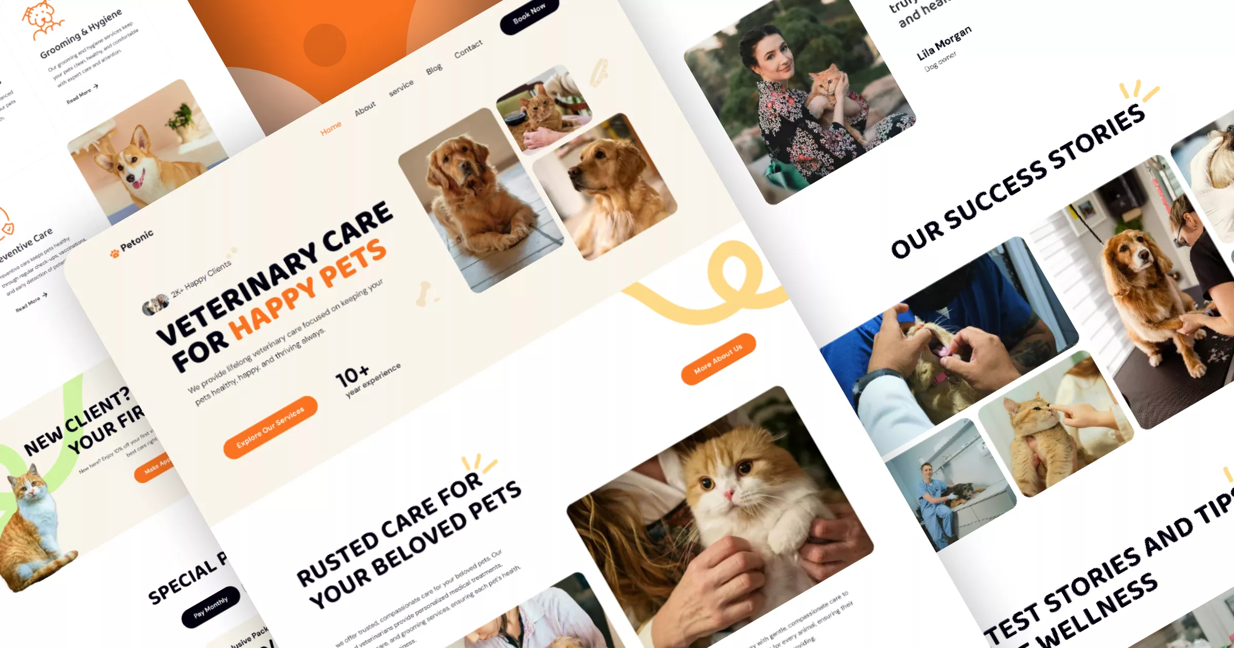 Petonic - Veterinary Website Templates Bannner