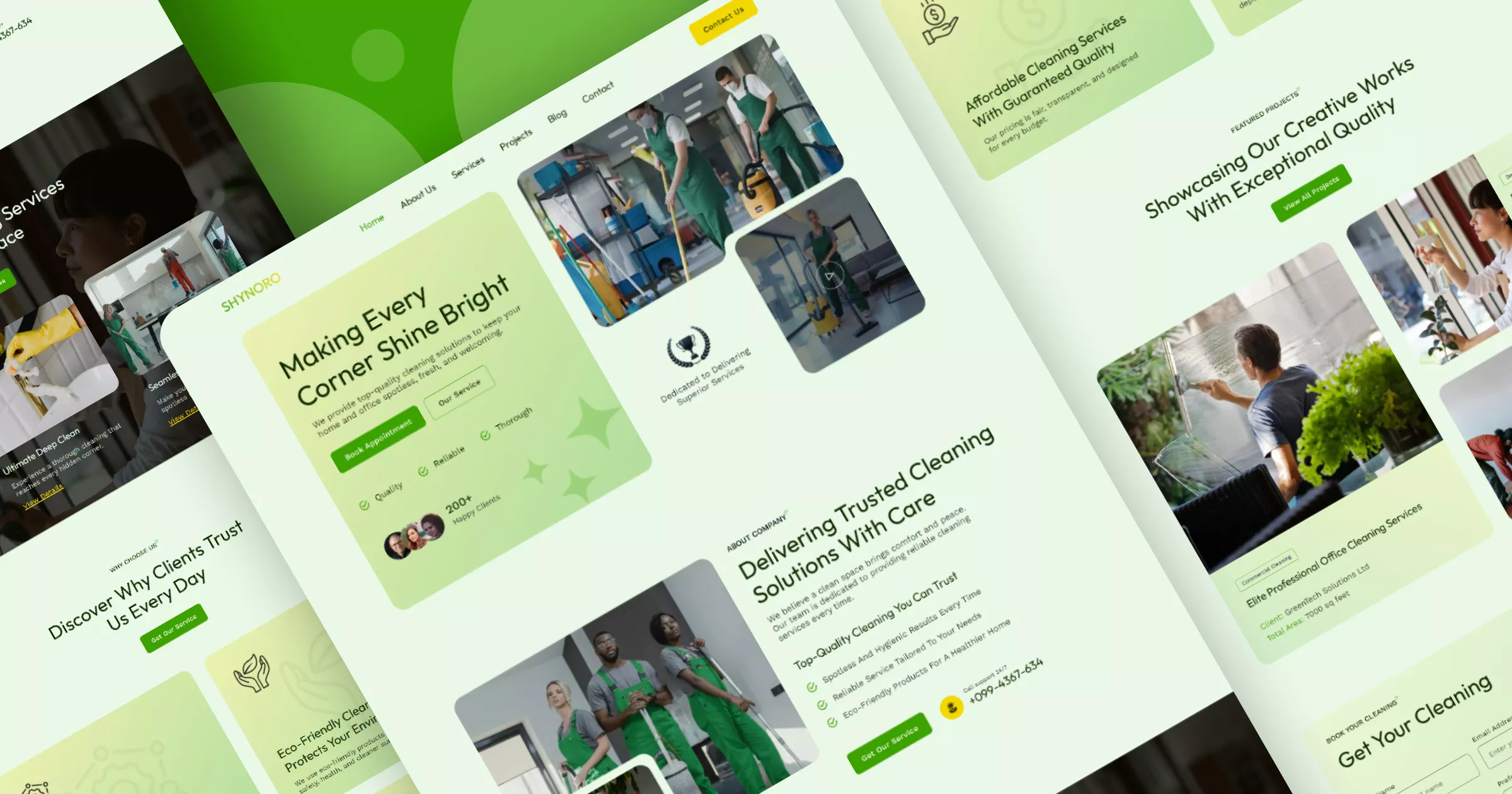 Shynoro - Cleaning Services Website Template Banner