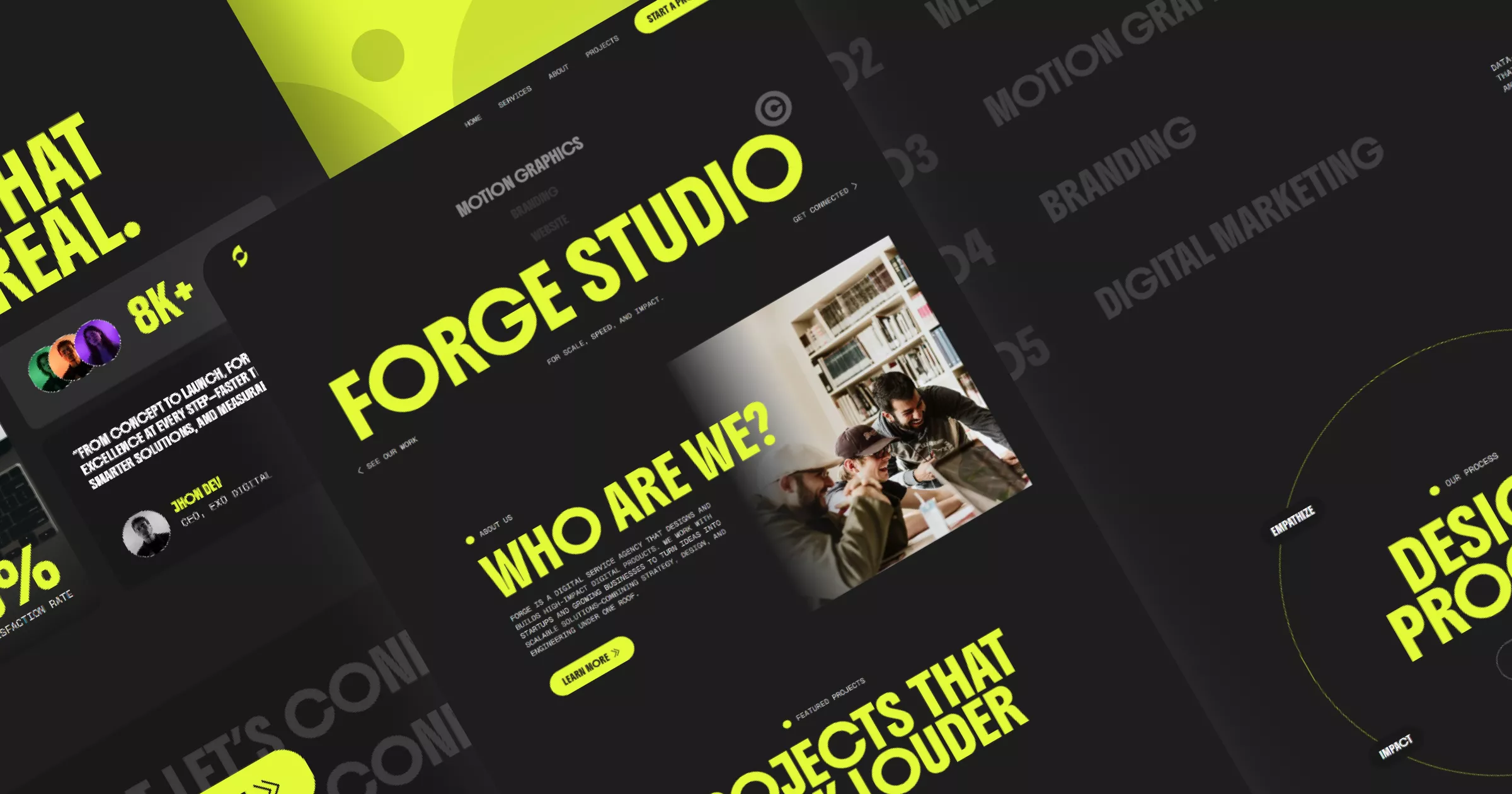 Forge - Digital Agency Website Template Banner