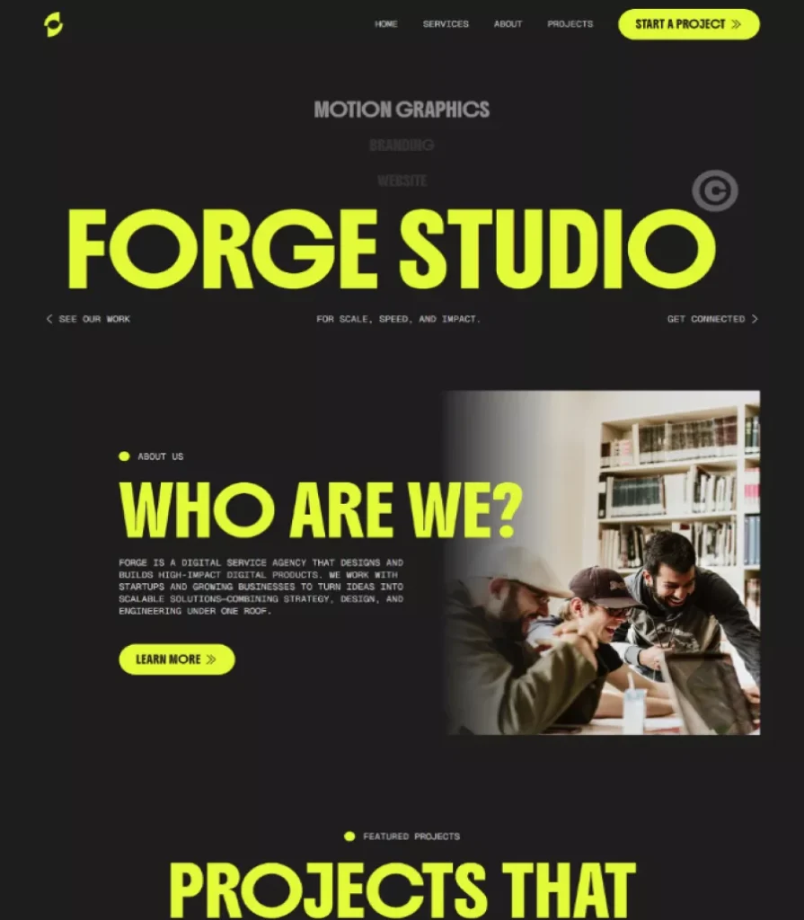 Forge - Digital Agency Website Template Thumbnail