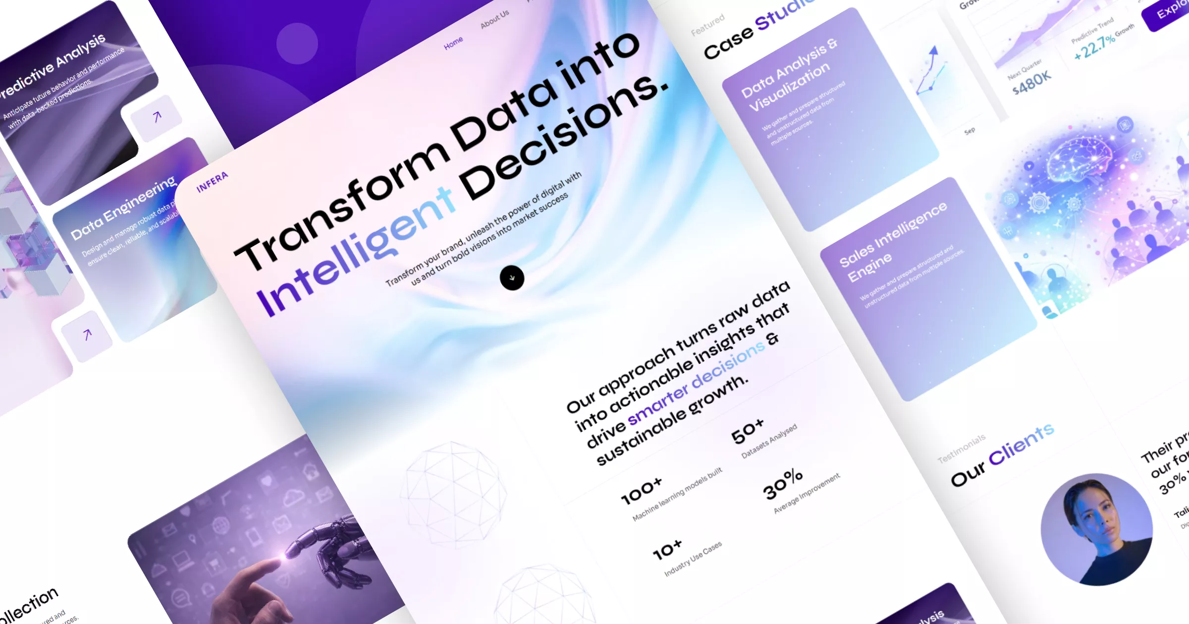 INFERA - AI and Machine Learning Website Template Banner