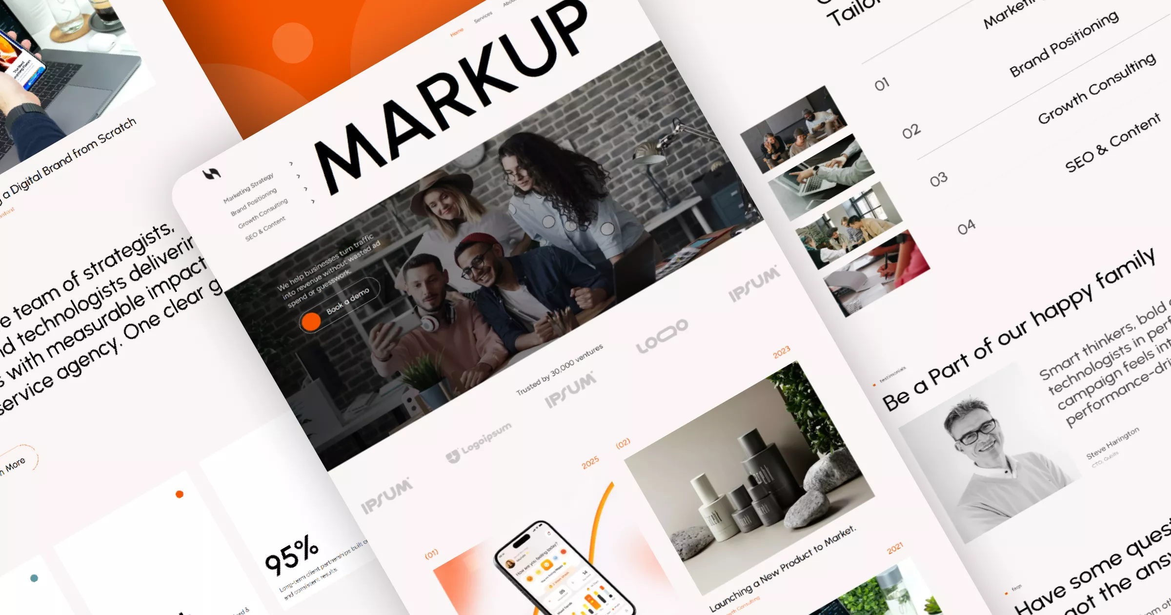 MARKUP - Marketing Consultant Website Template Banner