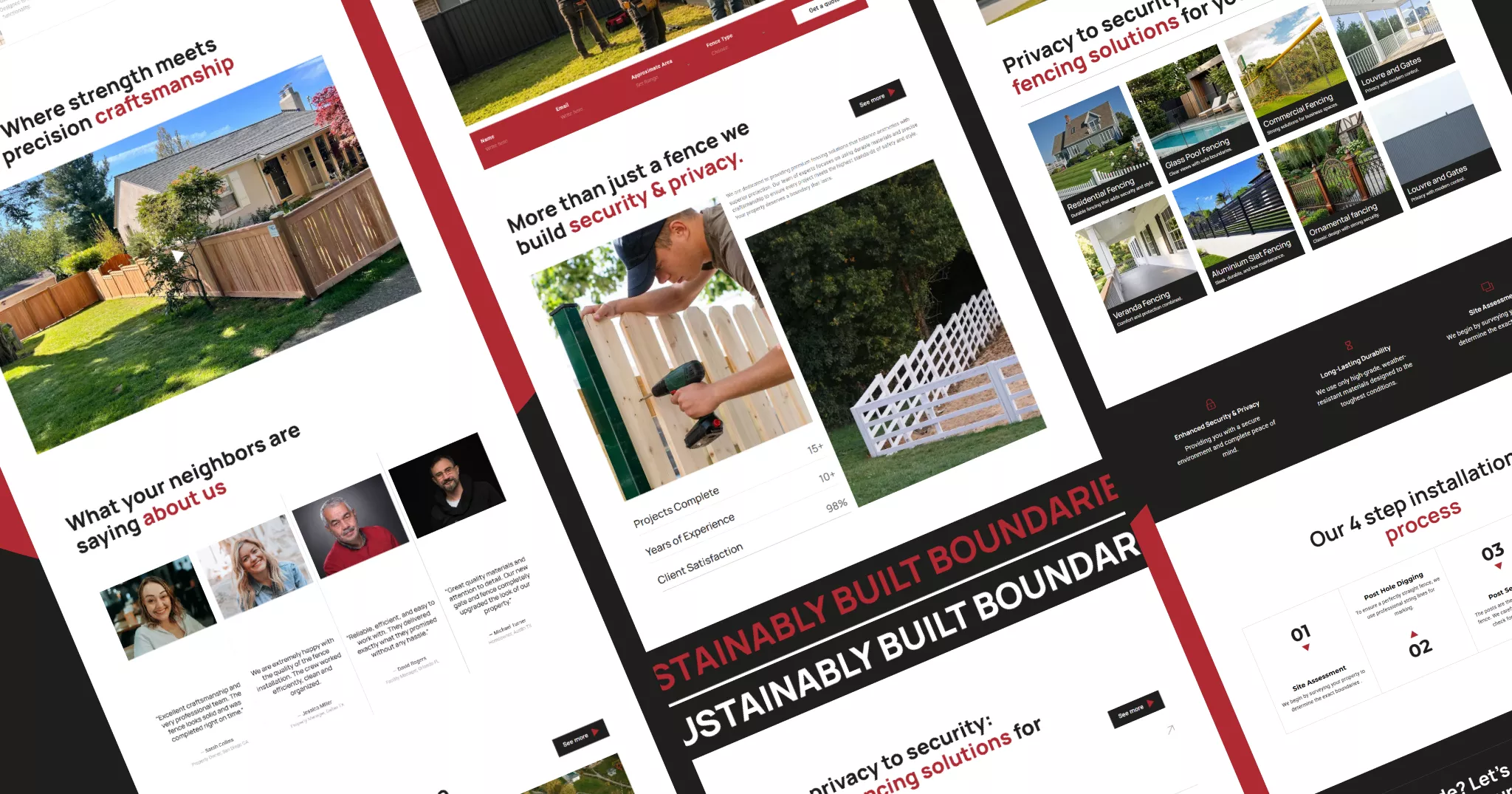 EcoBoundry | Fencing Service Website Template Banner