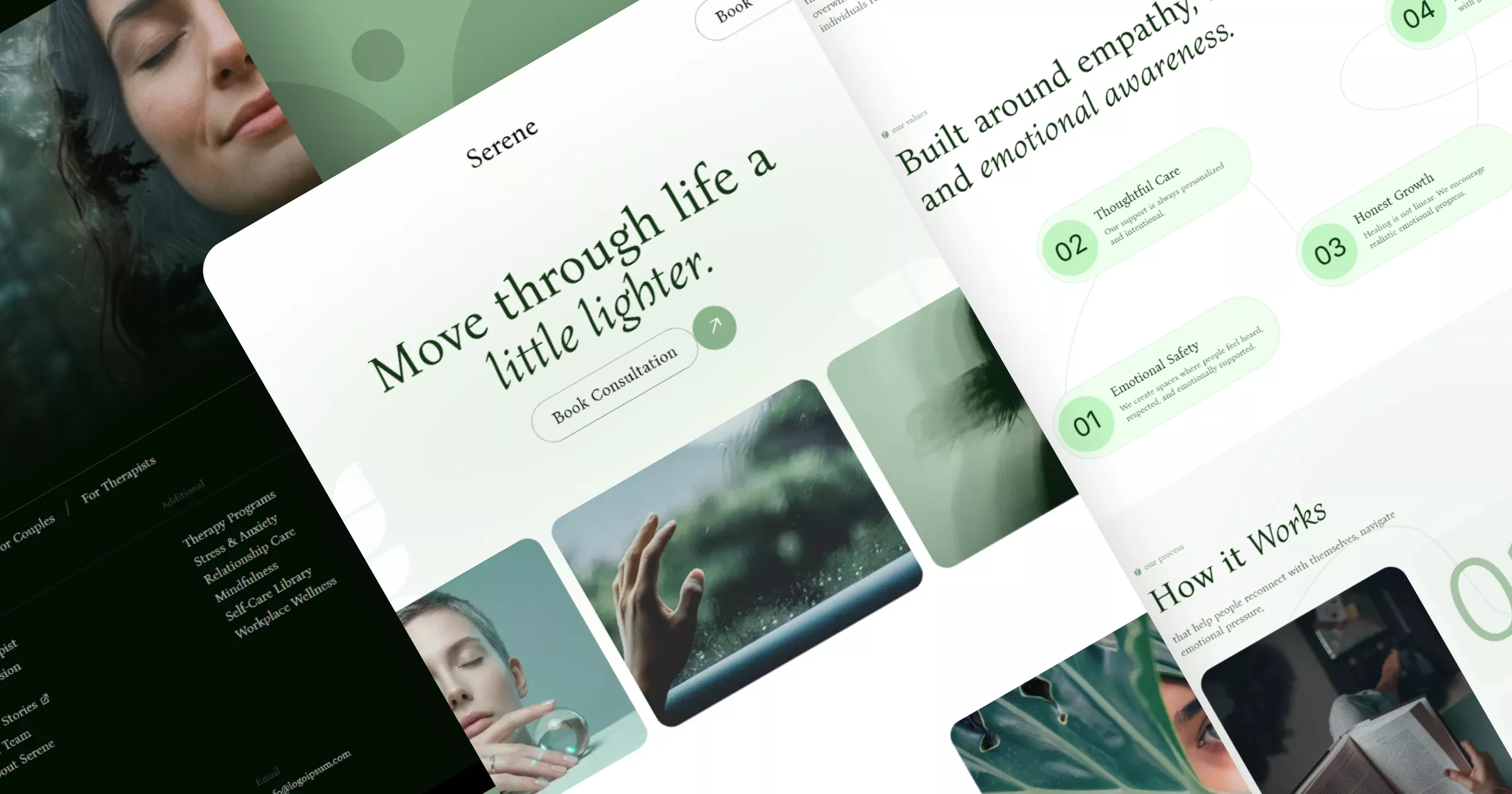 Serene | Mental Health Consultation Service Website Template Banner