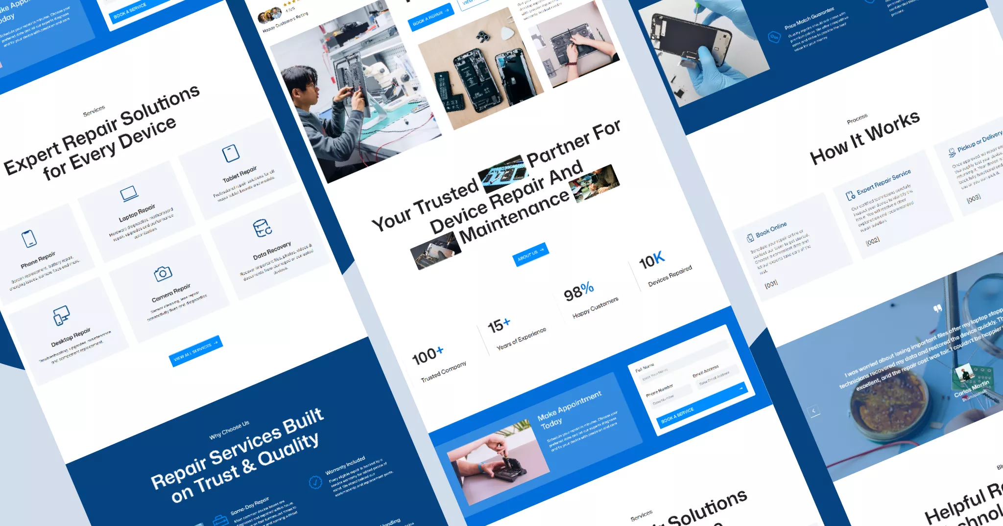 Fixtech | Computer & Mobile Repair Services Website Template Banner