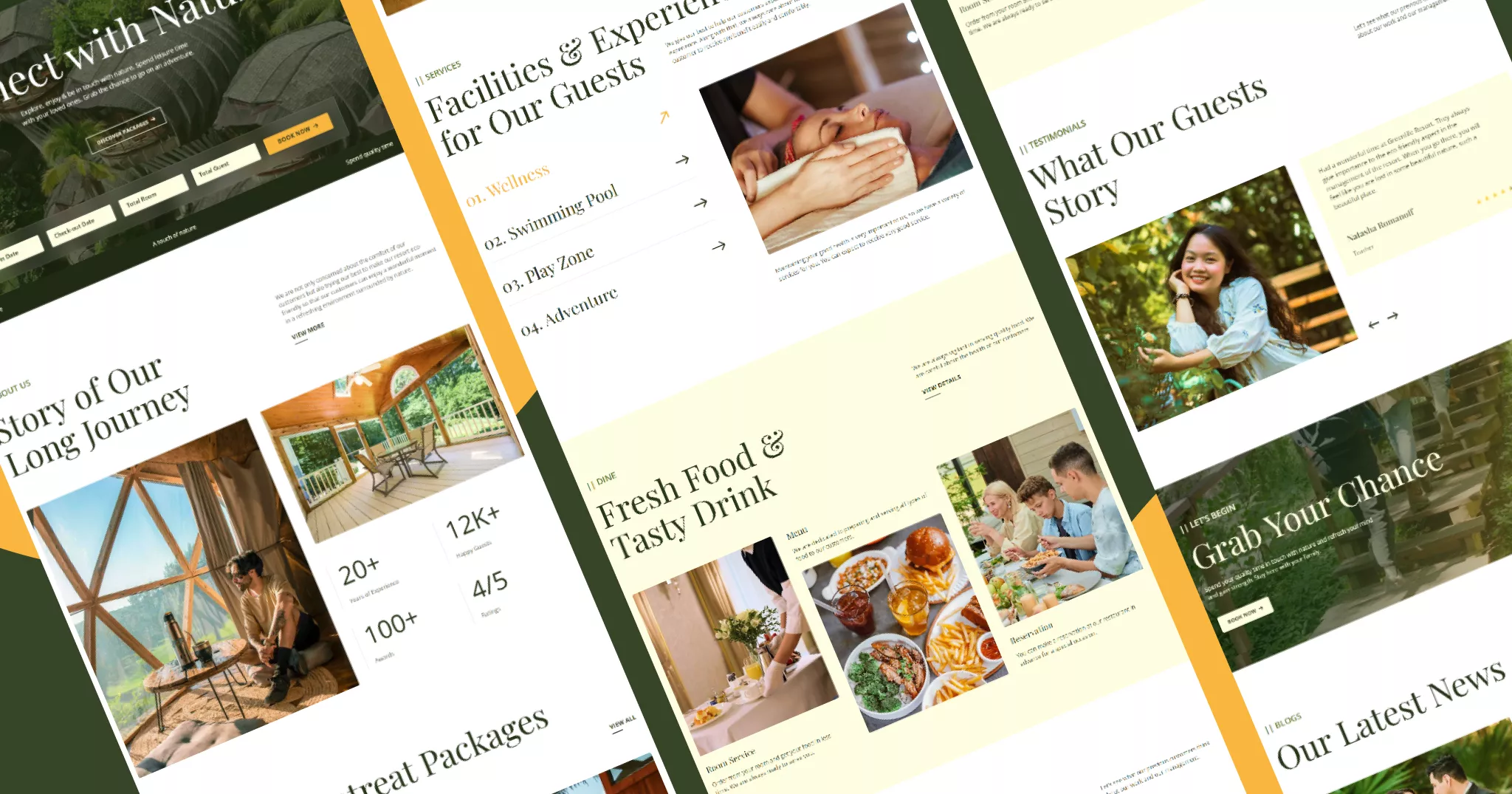 Greenlife Eco Resort Website Template Banner