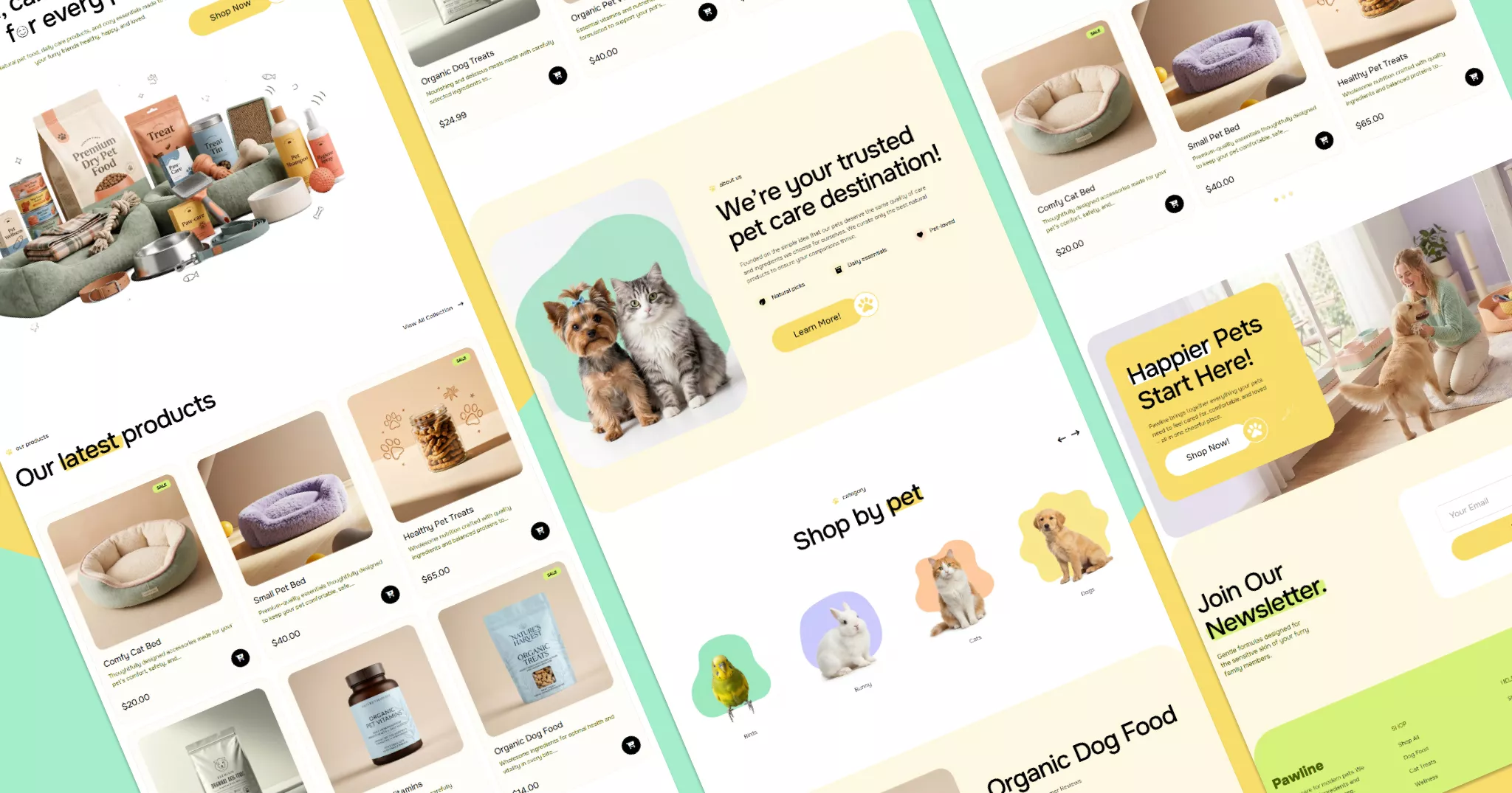 Pawline | Pet Shop Website Template Banner